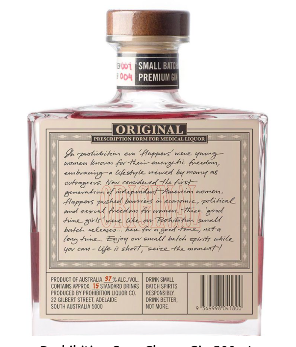 Prohibition Sour Cherry Gin (500 ml)